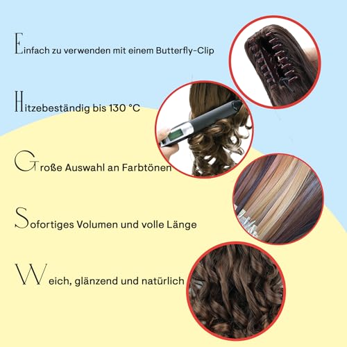 PRETTYSHOP Voluminöses Haarteil Hair Piece Pferdeschwanz Zopf Ponytail - 3