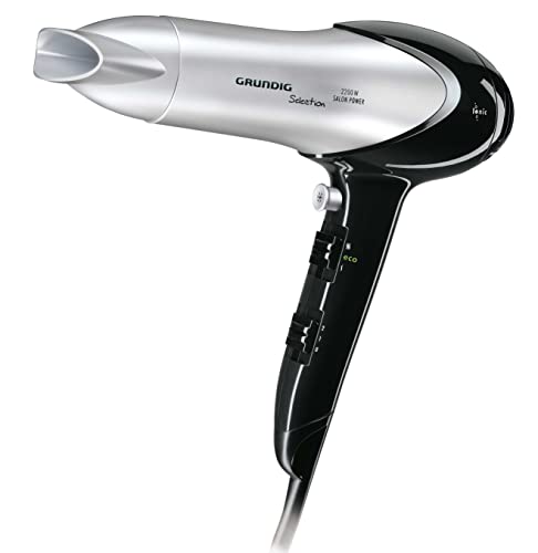 Grundig HD 6080 Ionen-Haartrockner (2200 Watt), schwarz-silber - 2