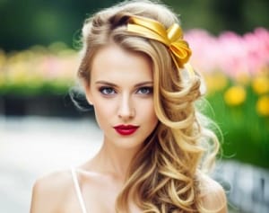 Haarschleife in Gold Haarschleife in Gold