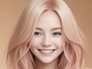 Roségold-Blond Haarfarbe